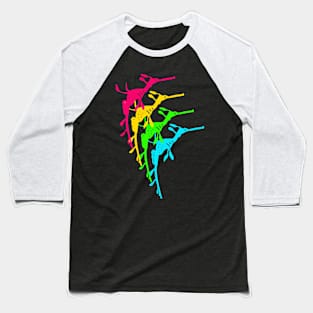 Weedy sea dragon (Phyllopteryx taeniolatus) rainbow Baseball T-Shirt